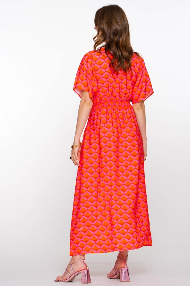 JURK MET PRINT 57092 20 CORAL/PINK